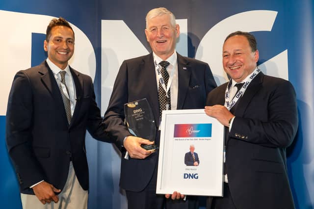 Fintan McGill of DNG McGill receiving his award