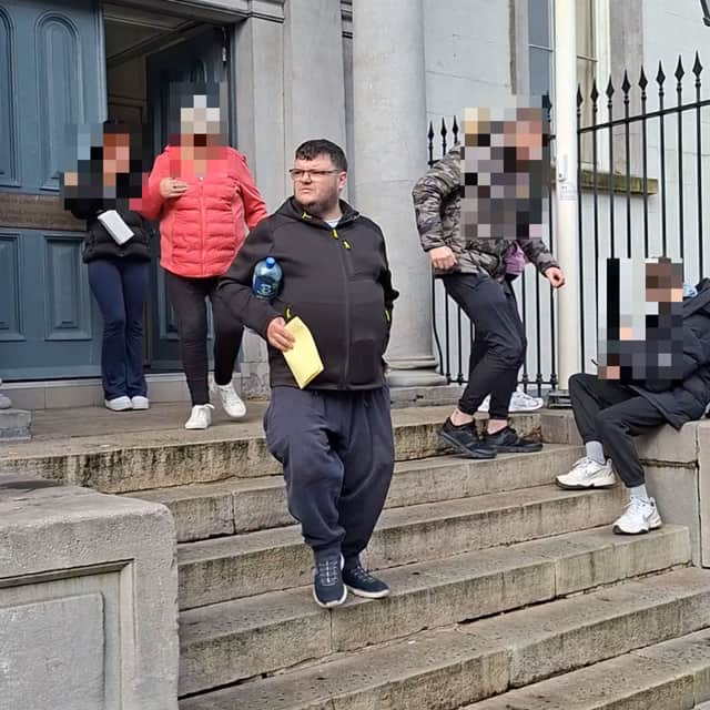 Michael McCann leaving Longford District Court