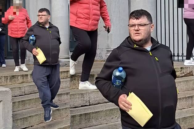 Michael McCann leaving Longford District Court
