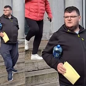 Michael McCann leaving Longford District Court