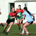Grainne Reilly pictured in action for Colmcille against Tyrrellspass in the Leinster LGFA Junior Club Round 1 clash at Fr McGee Park  Photo: Syl Healy 
