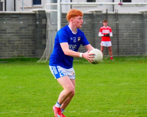 Aidan Mollahan pictured in action for St Mel's College against St Aidan’s Whitehall at the Whitehall Colmcilles GAA grounds  Photo: Ríonn Sheehan 