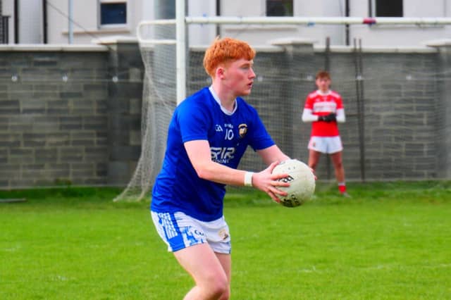 Aidan Mollahan pictured in action for St Mel's College against St Aidan’s Whitehall at the Whitehall Colmcilles GAA grounds Photo: Ríonn Sheehan