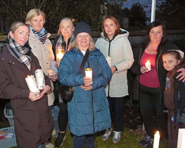Ruth Casey, Ann O’Brien, Janice Gormley, Ita Carroll, June Keane, Grace and Andrea Donoghue  PICTURE: SHELLEY CORCORAN