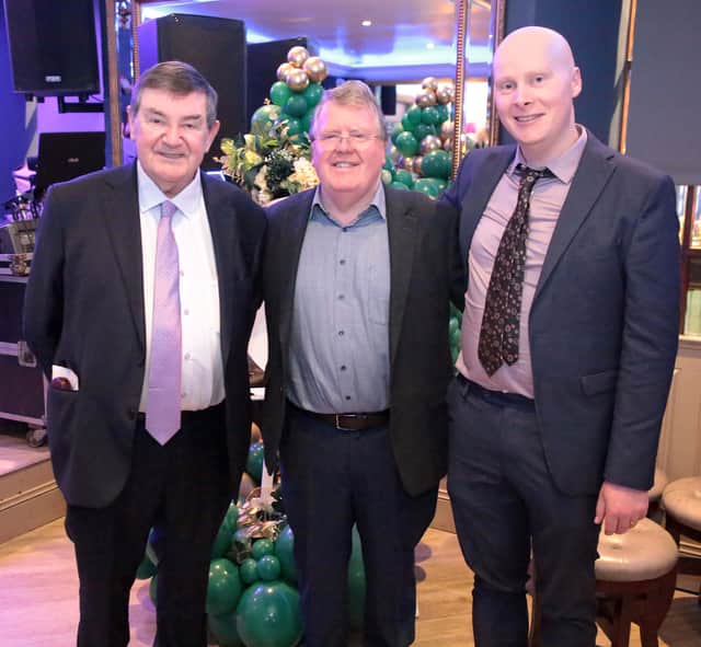 Frank Gearty, John Columb and Lorcan Gearty at a celebratory event last Friday to mark the transition of EC Gearty & Co Solicitors to Gearty Duffy LLP