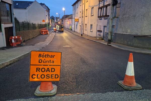 Work on Great Water Street in Longford Town