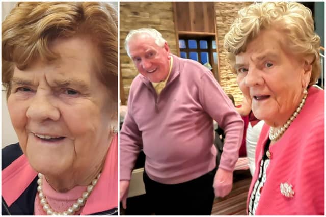 The late Esther Casey (née Reehill), ‘School House’, Stonepark, Ballymacormack, Longford and (right) pictured with her late husband, Anthony