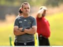 New Longford senior football supremo, Andy McEntee, as St Peter's Dunboyne coach, during the Meath County Senior Club Football Championship against Summerhill at Páirc Tailteann on August 17, 2025