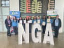 Included in the photo are South Longford Senior Branch Leader Francesca Pawelczyk (left) and Ardagh Guide Leader Joanna Pearman (right) with Trail Blazer gold pin award recipients Lily-May, Molly, Mia and Caoimhe and Bronze Gaisce Award and Bronze Star Award recipients Abbie Ailish, Caoimhe and Sarah