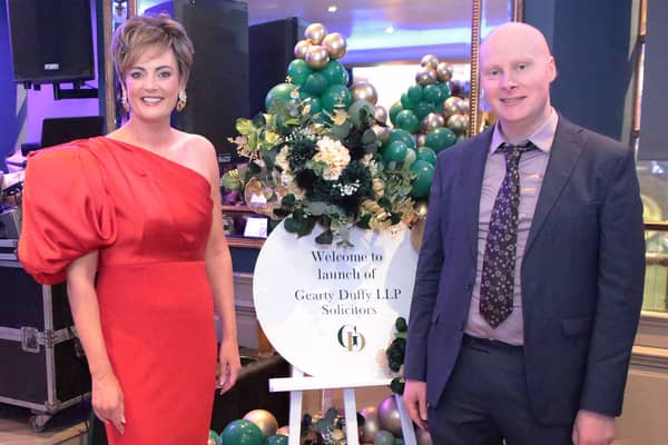 Solicitors Lisa Duffy and Lorcan Gearty, the new owners of the firm Gearty Duffy LLP. 