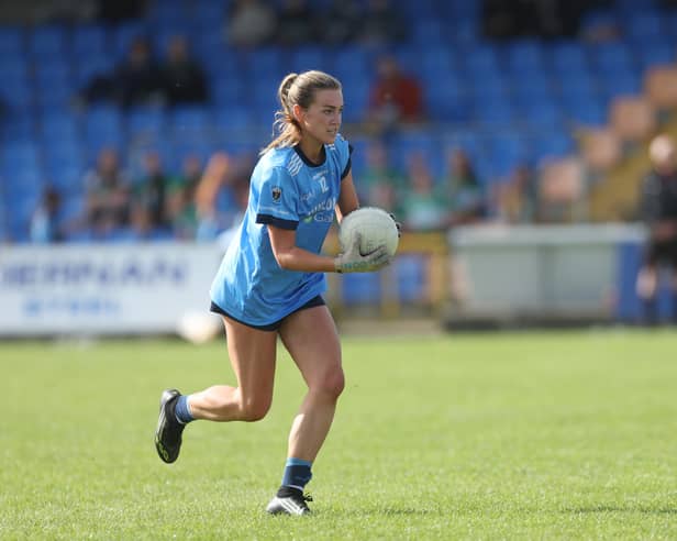The impressive Kara Shannon who scored five points in the convincing win against the Offaly champions Photo: Syl Healy 