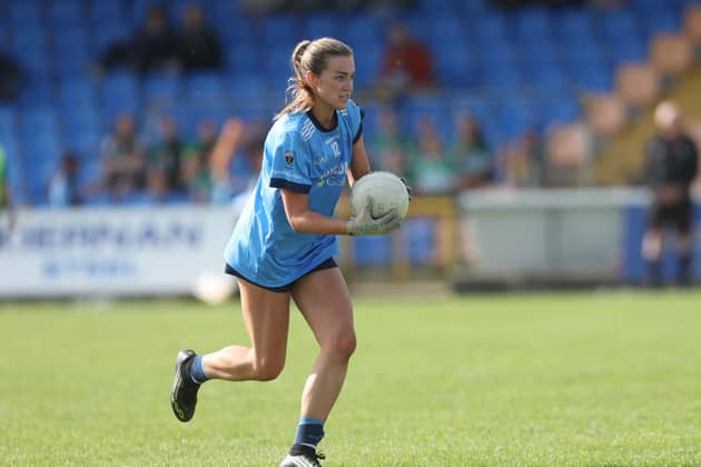 The impressive Kara Shannon who scored five points in the convincing win against the Offaly champions Photo: Syl Healy 