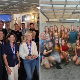 Left: Longford Athletics Club. Right: Rathcline LGFA