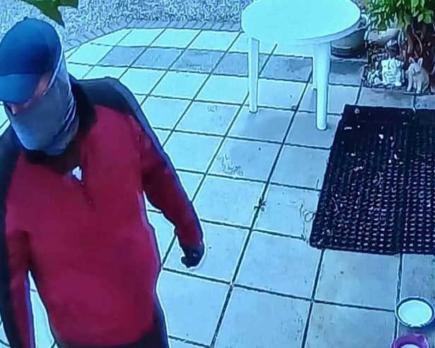 The first suspect captured on CCTV during Ballymahon raid