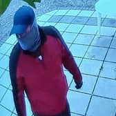 The first suspect captured on CCTV during Ballymahon raid