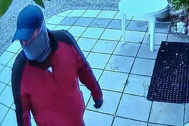 The first suspect captured on CCTV during Ballymahon raid