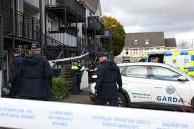 Gardai outside Melville Terrace in Finglas