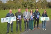 Bernard Shea (Climate Action Coordinator / Senior Executive Engineer), Gary Brady (Climate Action Officer), Cllr Gerry Hagan, Cathaoirleach of Longford County Council, Samantha Healy, Chief Executive of Longford County Council, Richard Smith (Senior Executive Officer, Environment and Climate Action) and Aisling Murphy (Climate Action Graduate) pictured at the launch of the Longford Town Decarbonisation Zone (DZ) Report
PICTURE: SHELLEY CORCORAN 