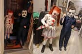 Michael Myers and Pennywise aka twins Johnnie and Tianna Kelly from Granard 