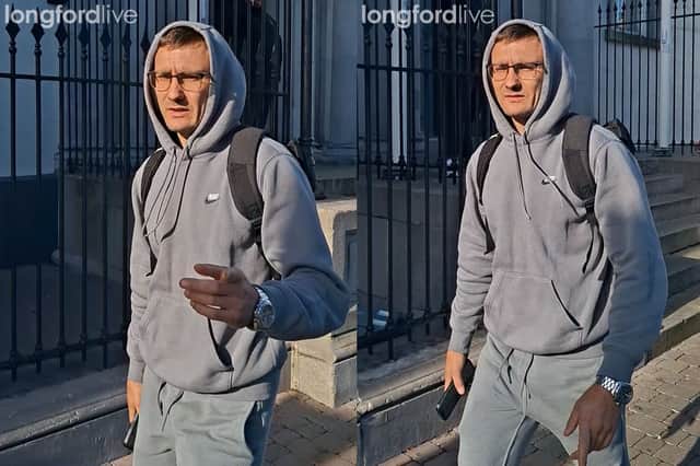 Evaldas Palijonskas leaving Longford District Court