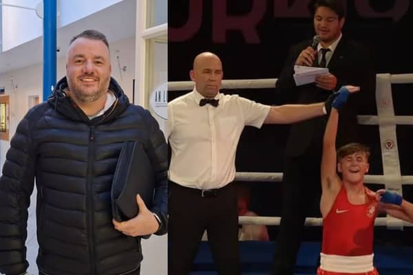 Left: Longford MD Cathaoirleach Kevin Hussey. Right: Martin Nevin, one of the Longford boxers who enjoyed victory in Turkey   