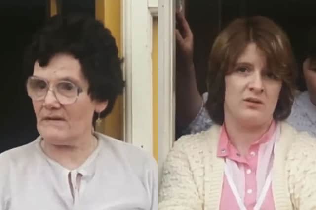 Two of the Courtneys' former neighbours in Ballymahon who spoke on camera about the family's ordeal.