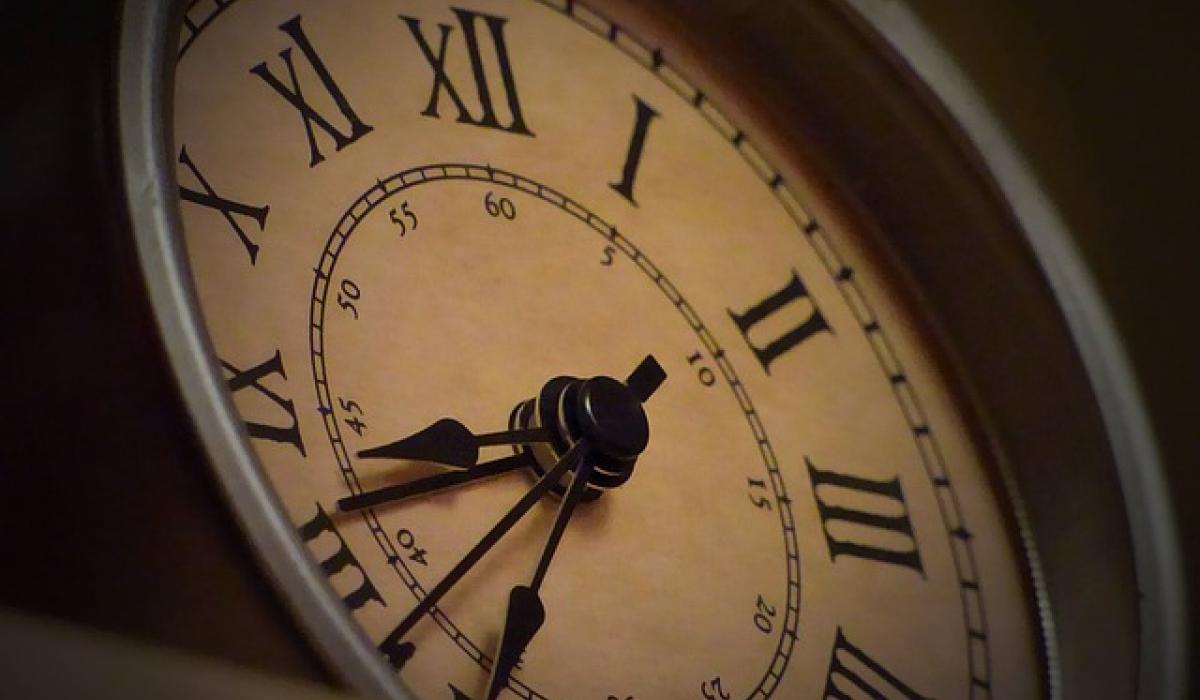 Timely reminder to put clocks and watches forward an hour tonight