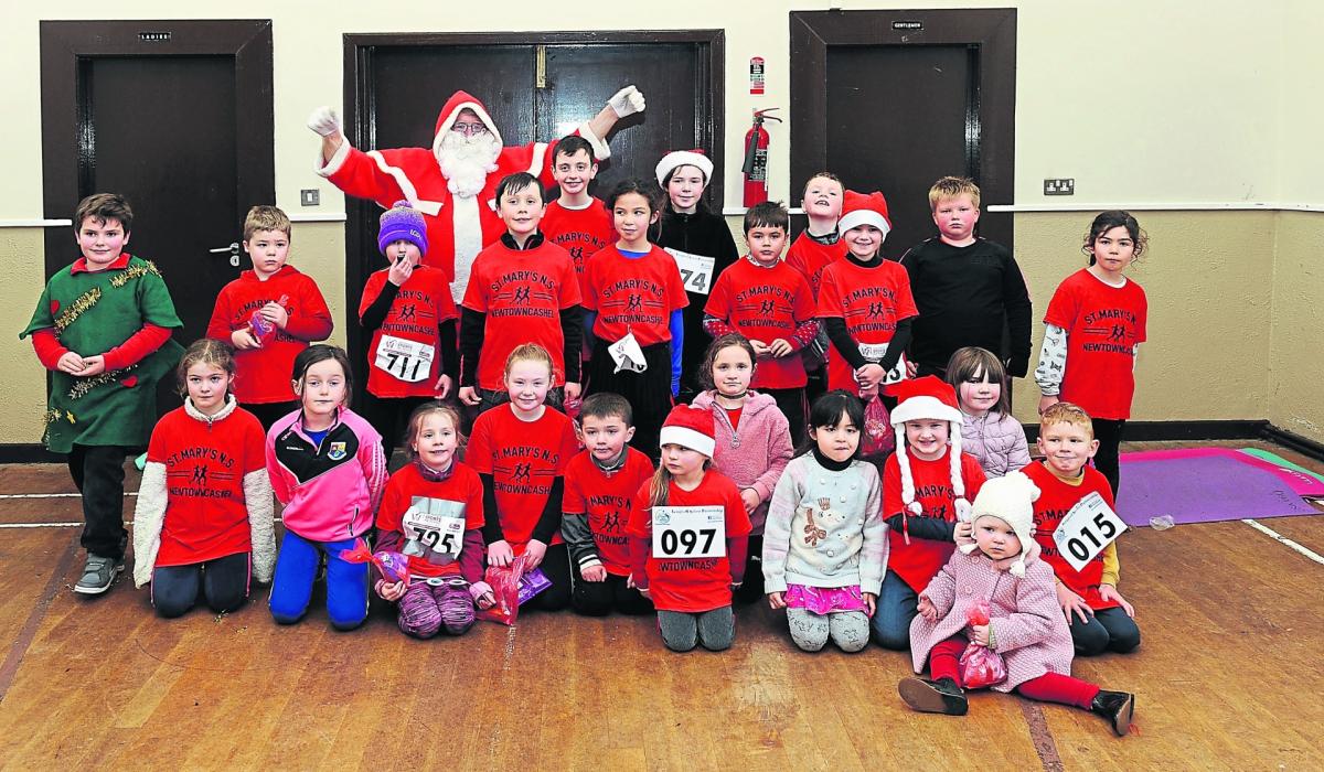 PICTURES Festive fun for St Mary's NS Newtowncashel Santa Fun Run