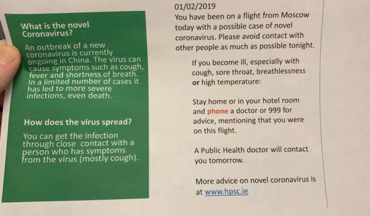 UPDATE Ballymahon's Laura Noonan in 'selfenforced isolation