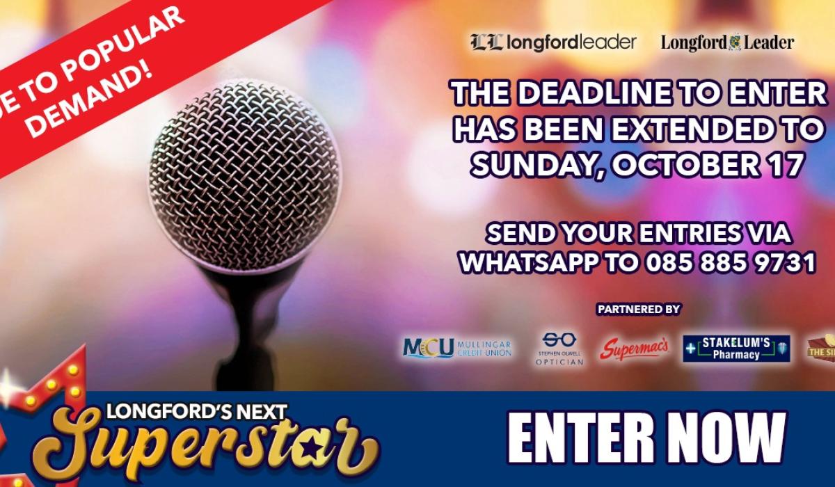 Don't to enter €1,500 prize package for Longford's Next