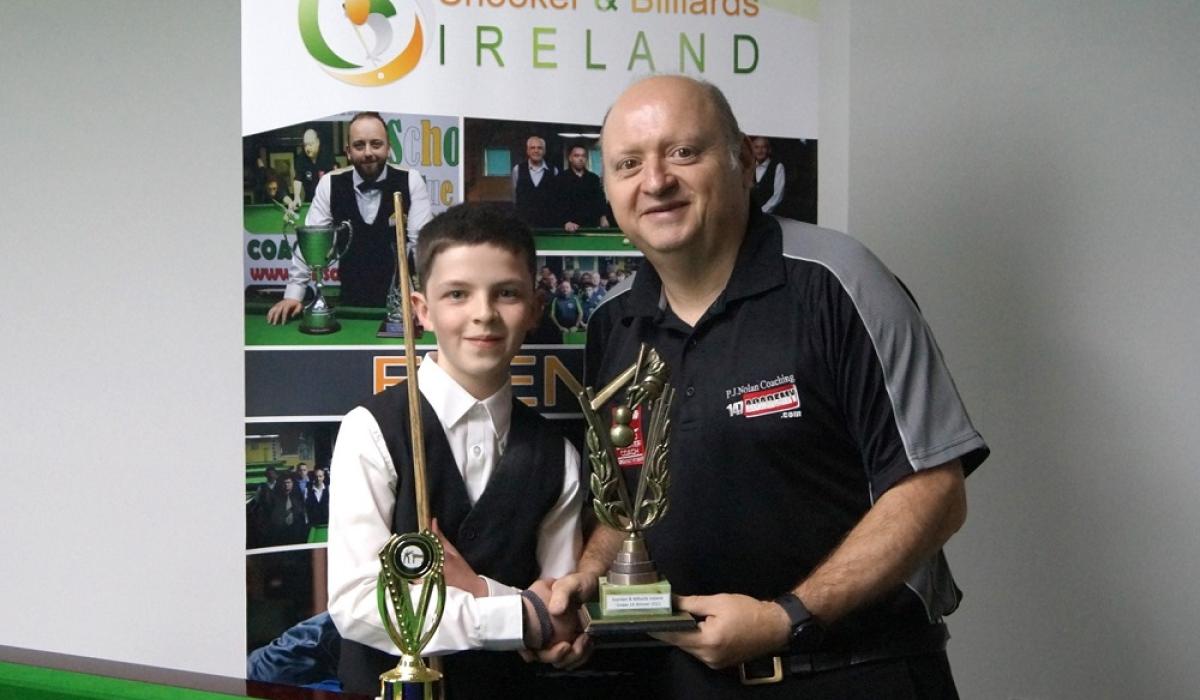 Longfords Joe Shannon wins National U-14 Snooker title