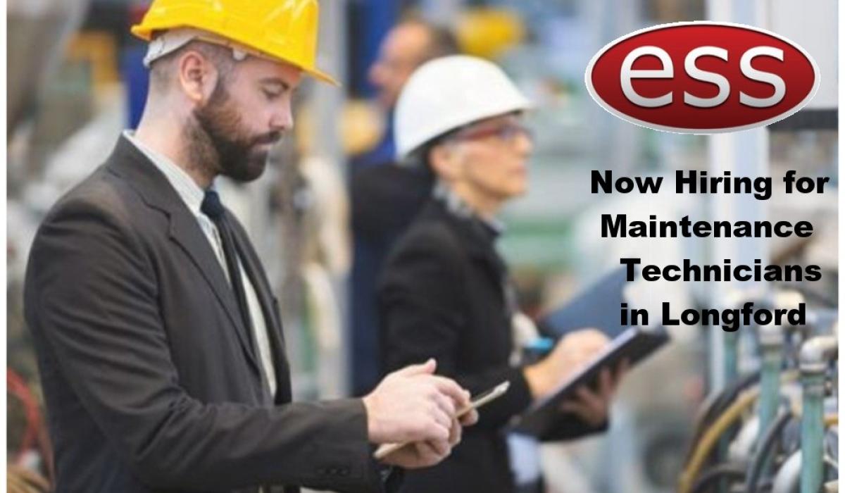 Job alert Now hiring for Maintenance Technicians in Longford