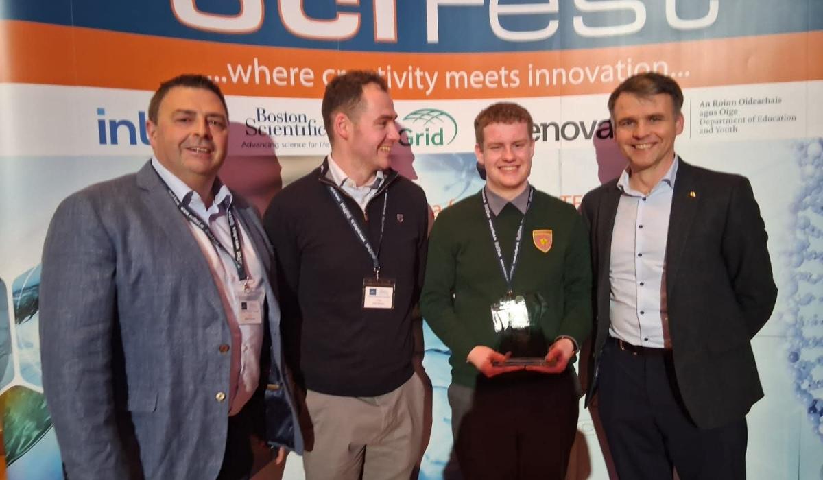 Longford student wins top award for designing medicine dispenser for people with reduced hand mobility