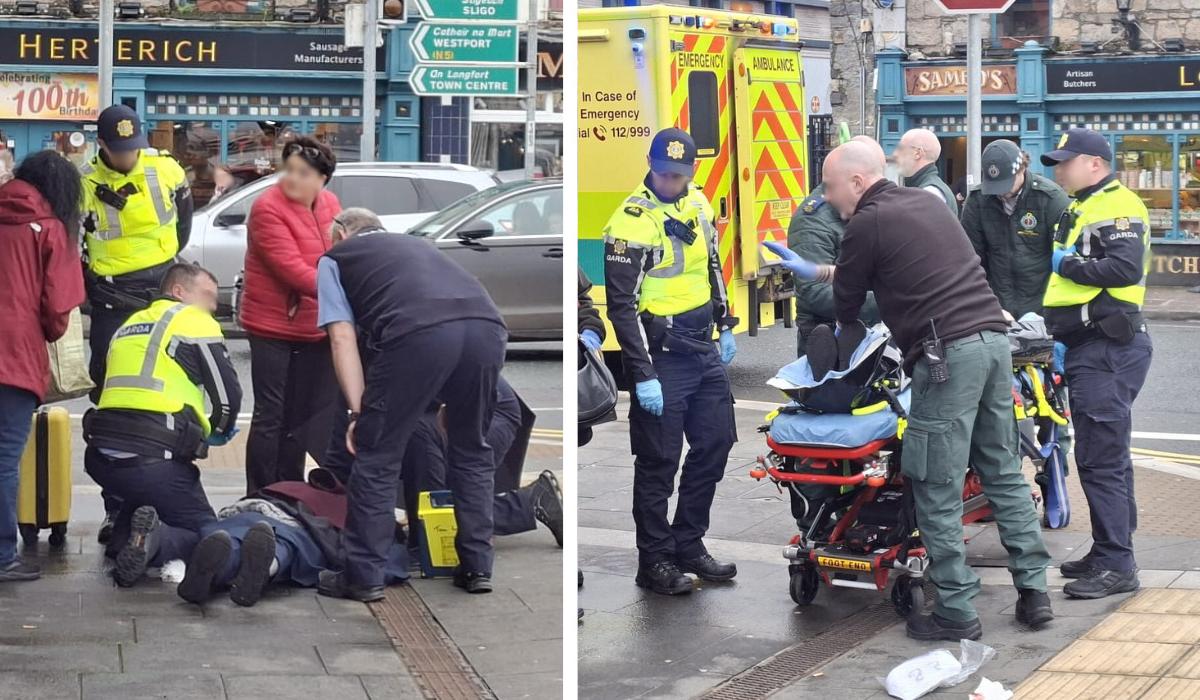 Longford Gardaí and two ambulance crews attend incident in Market Square
