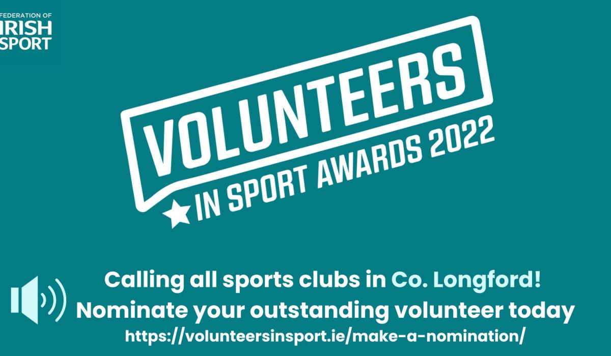 Final call for Longford entries for the Volunteers in Sport Awards