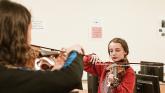 violin teacher and student Music Generation