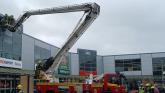 LIVE: Emergency services tackle roof damage at Longford business as Storm Amy bares teeth