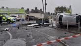 Man (20s) hospitalised following Midlands car crash near canal bridge 