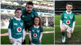 PICTURES | Dream comes true as Longford boy teams up with his Irish rugby heroes as mascot