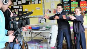 Photo Gallery: RTE arrive in Longford to film excited Killoe pupils on their Operation Transformation 