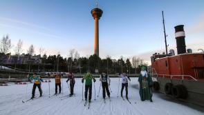Longford native plays 'St Patrick' during Tourism Ireland’s Global Greening event  in Finland