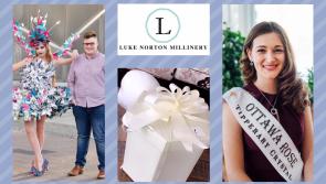 Longford milliner Luke Norton designs headpiece for Ottawa Rose Vanessa Foran