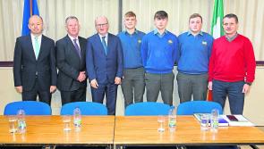 Central Bank boss takes in St Mel's College, Longford  visit