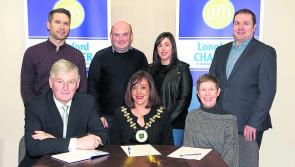 Jillian and Sinead centre stage at Longford parade '18