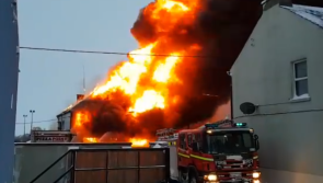 WATCH: Long-standing Midlands business burns to the ground during snow storm 