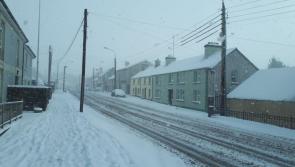 Update:  Roads blocked with heavy snowfall across Co Longford 
