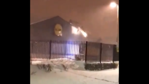 WATCH: Anarchy as Lidl store is bulldozed to the ground by thugs 