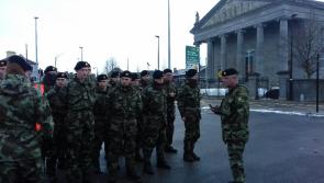 Soldiers back in Longford and help clear snow from around iconic St Mel's Cathedral