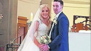 Longford's Jenna and Stephen make it to the church on time!