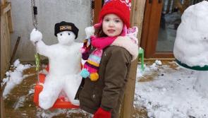 Pictures: Fun in the snow as Longford kids and adults build snow people around the county